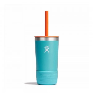 Hydro Flask 12 oz w/ Straw Lid Kids' Tumbler Seaspray Blue | JDVC-78013