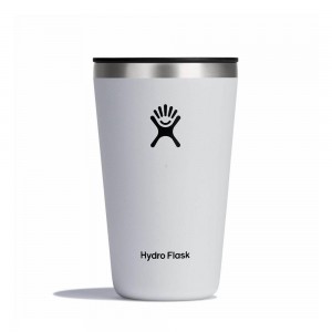 Hydro Flask 16 oz All Around™ Tumbler White | HNEA-34028