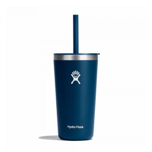 Hydro Flask 20 oz All Around™ with Straw Lid Tumbler Indigo | VCDY-48193