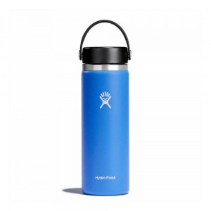 Hydro Flask 20 oz Wide Mouth: 20 oz Insulated Water Bottle Cascade Blue | MSKB-02764