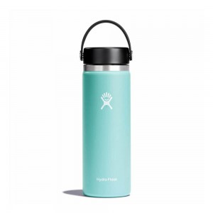 Hydro Flask 20 oz Wide Mouth: 20 oz Insulated Water Bottle Dew Turquoise | KLEX-60315