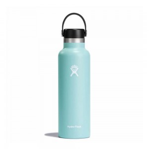 Hydro Flask 21 oz Standard Mouth: 21 oz Water Bottle Dew Turquoise | TNRA-05918