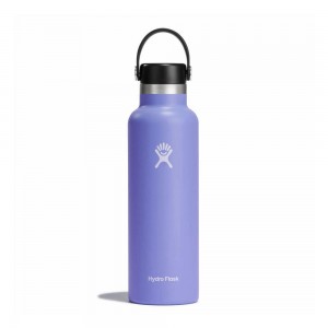 Hydro Flask 21 oz Standard Mouth: 21 oz Water Bottle Lupine Purple | UWPV-93056