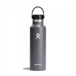 Hydro Flask 21 oz Standard Mouth: 21 oz Water Bottle Stone Grey | GRLW-05738