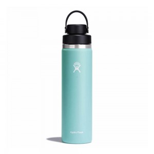 Hydro Flask 24 oz Wide Mouth with Flex Chug Water Bottle Indigo | PUZW-08674