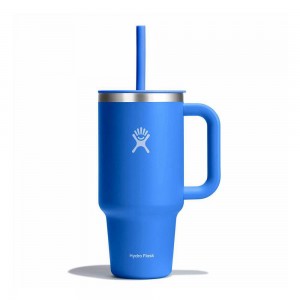 Hydro Flask 32 oz All Around™ Travel Tumbler Cascade Blue | PASI-81526