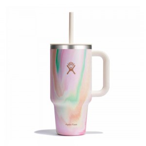 Hydro Flask 32 oz All Around™ Travel Tumbler Sugar Crush Multicolor | ERUX-43785