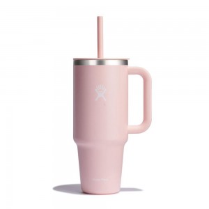 Hydro Flask 40 oz All Around™ Travel Tumbler Trillium Pink | UZQL-34806