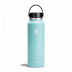 Hydro Flask 40 oz Wide Mouth: 40 oz Insulated Water Bottle Dew Turquoise | VSCT-94128