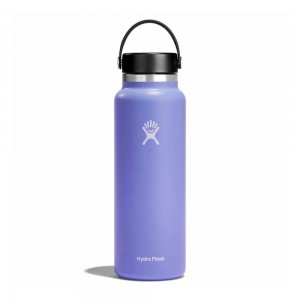 Hydro Flask 40 oz Wide Mouth: 40 oz Insulated Water Bottle Lupine Purple | WRBS-75324