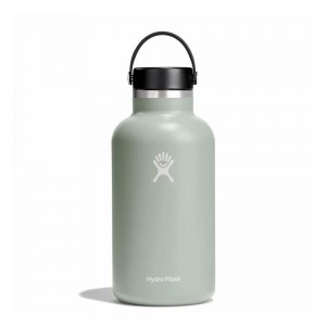 Hydro Flask 64 oz Wide Mouth: 64 oz Insulated Water Bottle Agave Green | JWOD-68120