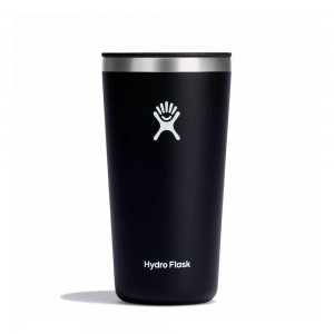 Hydro Flask All Around 20 oz Cup Black | ZFMC-50316