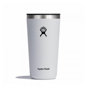 Hydro Flask All Around 20 oz Cup White | YFOQ-46180