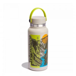 Hydro Flask National Park Foundation 32 oz Wide Mouth Water Bottle Yellow | VQHY-37024