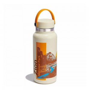 Hydro Flask National Park Foundation 32 oz Wide Mouth Water Bottle Zion | YUOP-51732