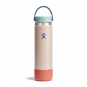 Hydro Flask Tilly's Special Edition 24 oz Wide Mouth Water Bottle Cotton Candy Coral | DLEI-26193