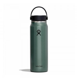 Hydro Flask Trail Series 32 oz Wide Mouth Lightweight Hydro Flask Water Bottle Serpentine Green | UEAB-38675