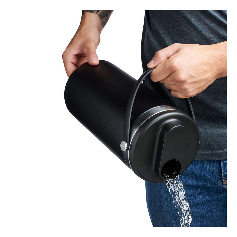 Hydro Flask 128 oz Water Bottle Black | KXPQ-51063