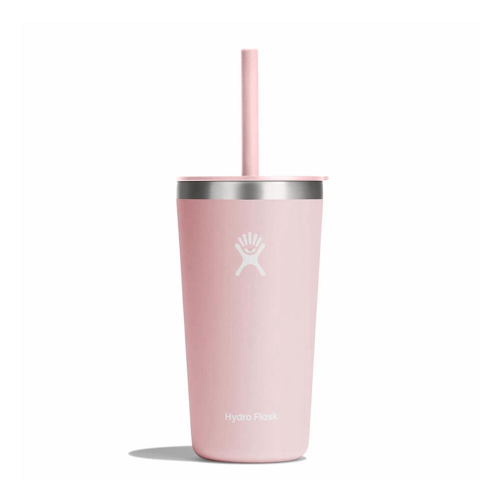 Hydro Flask 20 oz All Around™ with Straw Lid Tumbler Trillium Pink | JHXG-56729