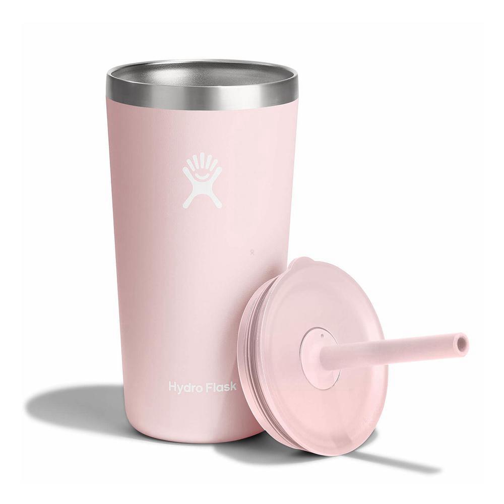 Hydro Flask 20 oz All Around™ with Straw Lid Tumbler Trillium Pink | JHXG-56729