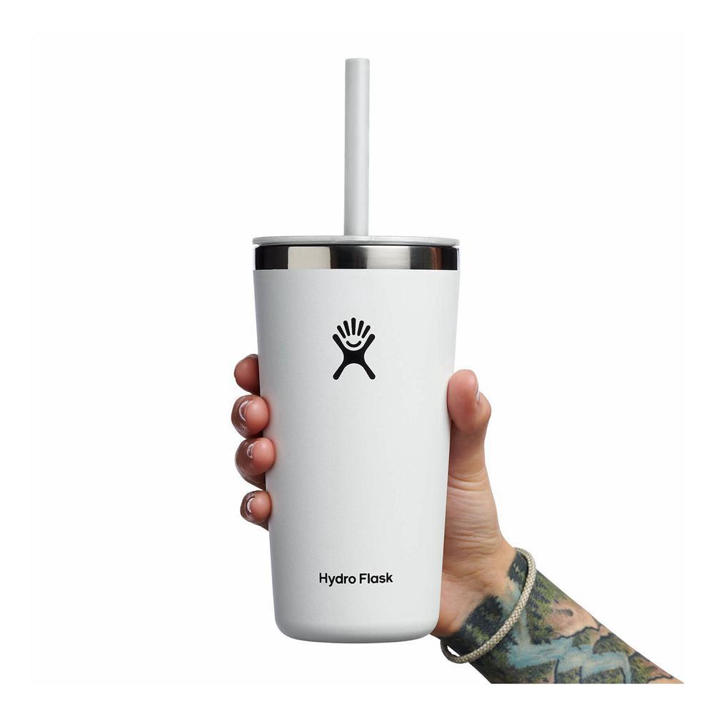 Hydro Flask 20 oz All Around™ with Straw Lid Tumbler White | HFLA-43870