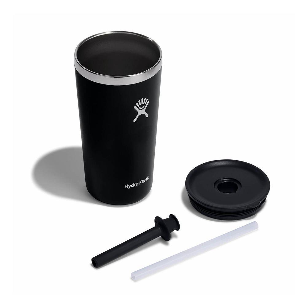 Hydro Flask 20 oz All Around™ with Straw Lid Tumbler Black | HLKB-87096