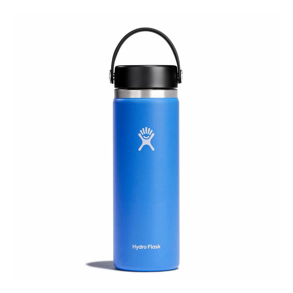 Hydro Flask 20 oz Wide Mouth: 20 oz Insulated Water Bottle Cascade Blue | MSKB-02764