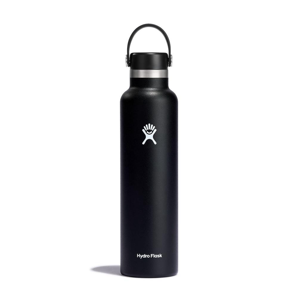 Hydro Flask 24 oz Standard Mouth: 24 oz Water Bottle Black | EPCG-68451