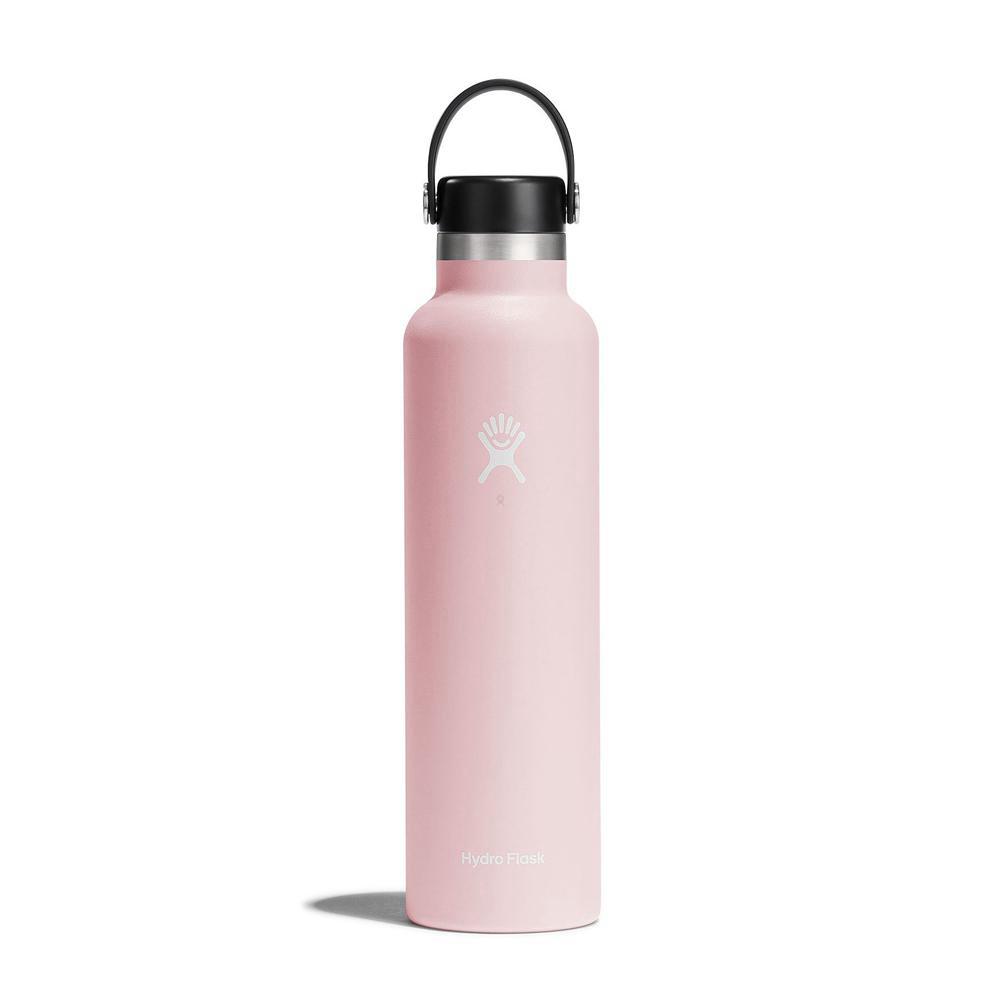 Hydro Flask 24 oz Standard Mouth: 24 oz Water Bottle Trillium Pink | AZFE-42378