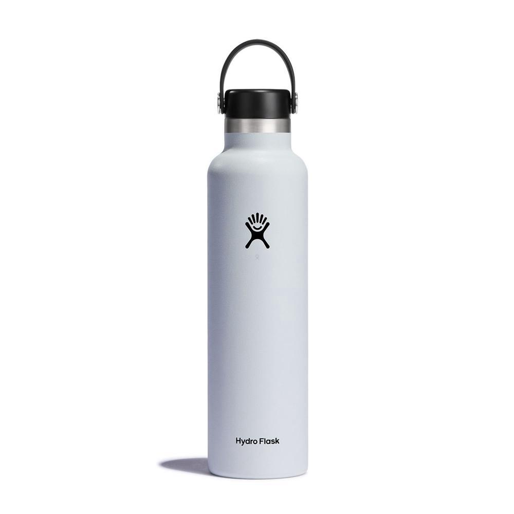 Hydro Flask 24 oz Standard Mouth: 24 oz Water Bottle White | QLGS-69085