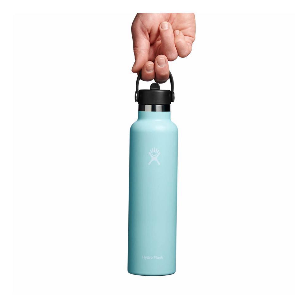 Hydro Flask 24 oz Standard Mouth with Flex Straw Water Bottle Dew Turquoise | RDOC-09316