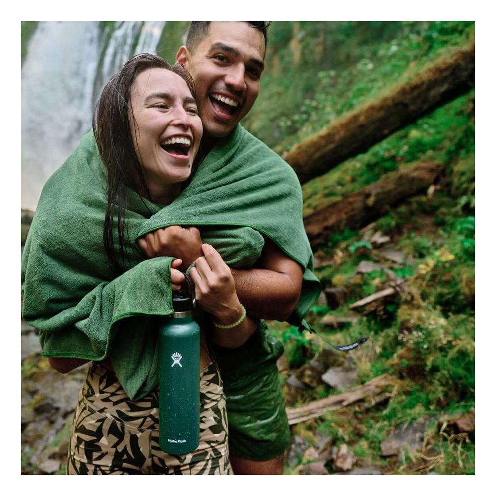 Hydro Flask 24 oz Standard Mouth with Flex Straw Water Bottle Fir Green | BPTC-70135