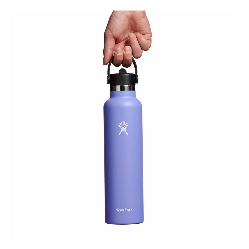 Hydro Flask 24 oz Standard Mouth with Flex Straw Water Bottle Lupine Purple | LCIF-41087