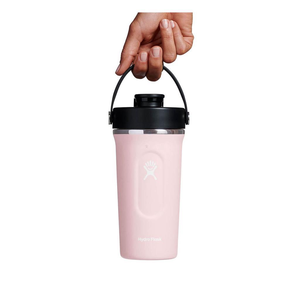 Hydro Flask 24 oz Standard Mouth with Flex Straw Water Bottle Trillium Pink | XVDR-52389