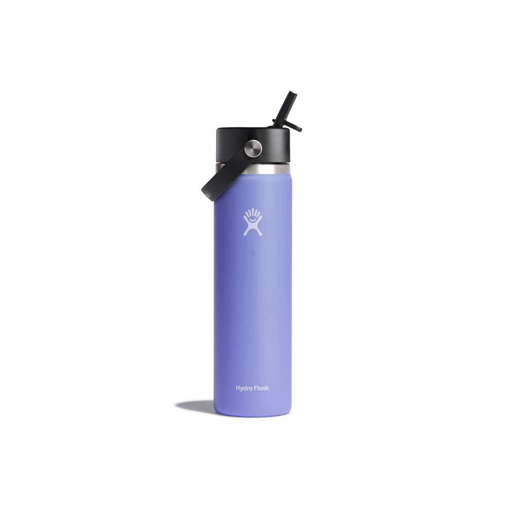 Hydro Flask 24 oz Wide Mouth w/ Flex Straw Water Bottle Lupine Purple | MTVI-57321