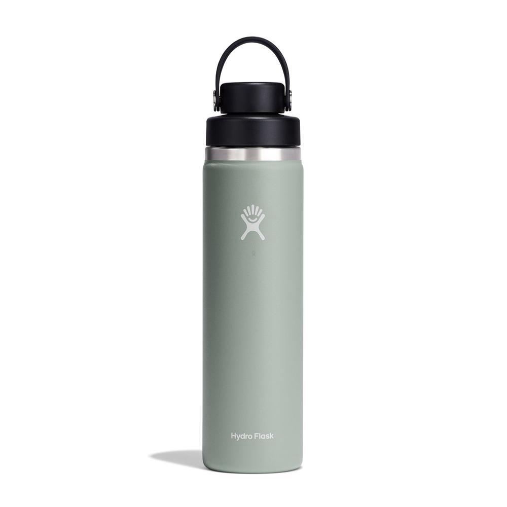 Hydro Flask 24 oz Wide Mouth with Flex Chug Water Bottle Agave Green | FDHQ-43925