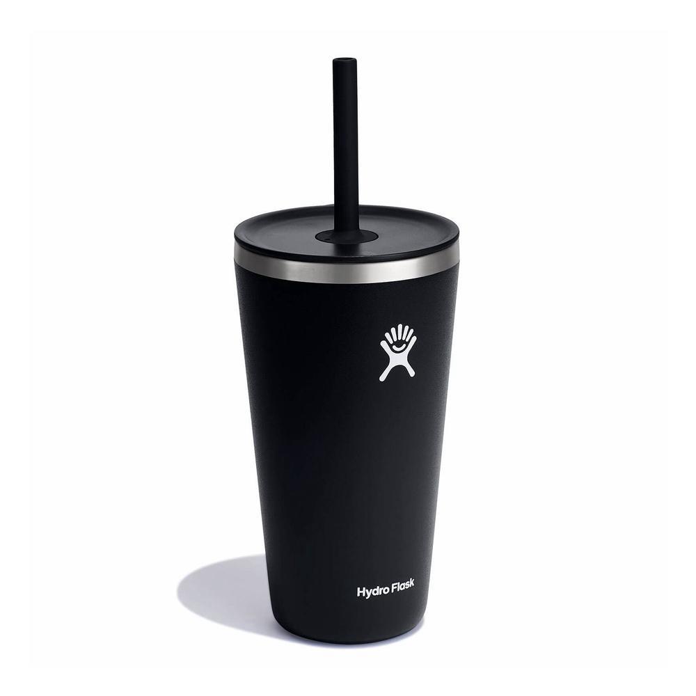 Hydro Flask 28 oz All Around™ with Straw Lid Tumbler Black | EITC-43765