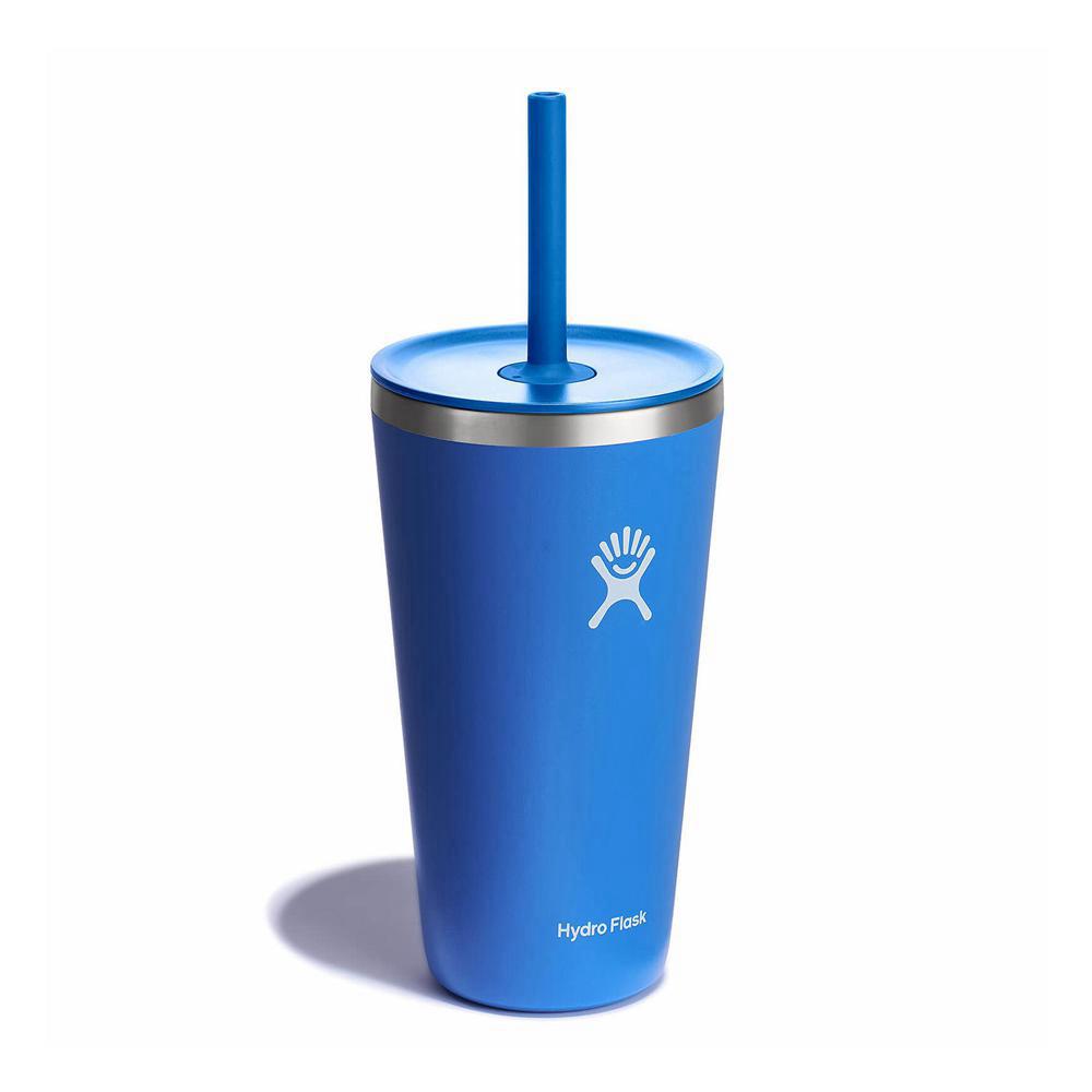 Hydro Flask 28 oz All Around™ with Straw Lid Tumbler Cascade Blue | BZCL-59480