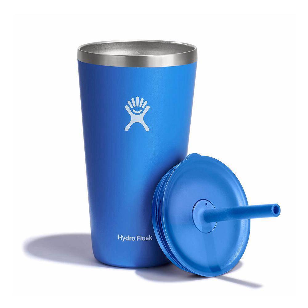 Hydro Flask 28 oz All Around™ with Straw Lid Tumbler Cascade Blue | BZCL-59480