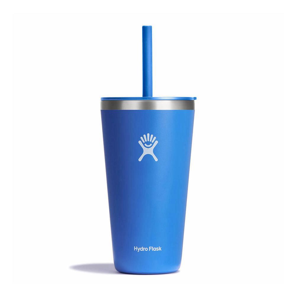 Hydro Flask 28 oz All Around™ with Straw Lid Tumbler Cascade Blue | BZCL-59480