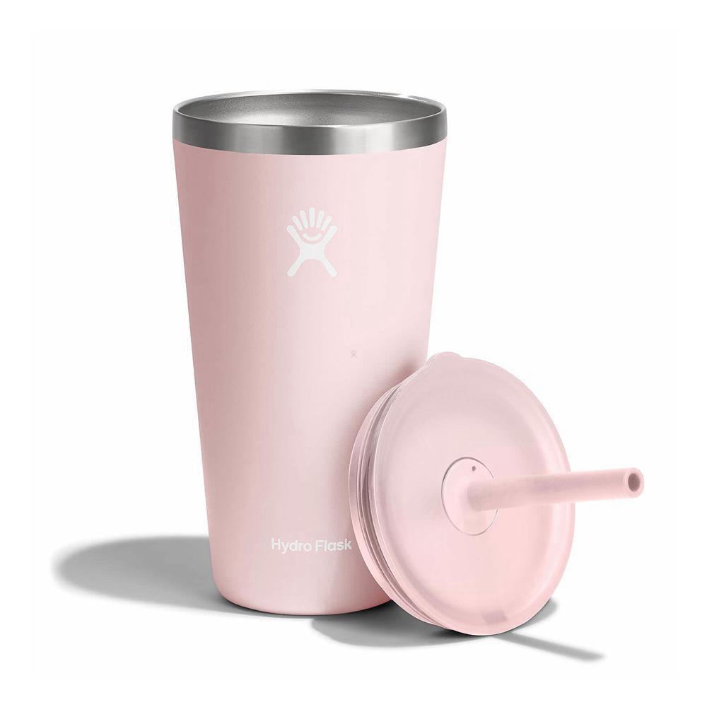 Hydro Flask 28 oz All Around™ with Straw Lid Tumbler Trillium Pink | LDJB-01384