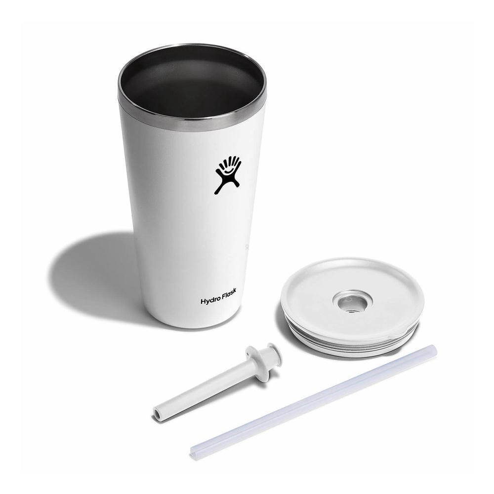 Hydro Flask 28 oz All Around™ with Straw Lid Tumbler White | NKAF-24576