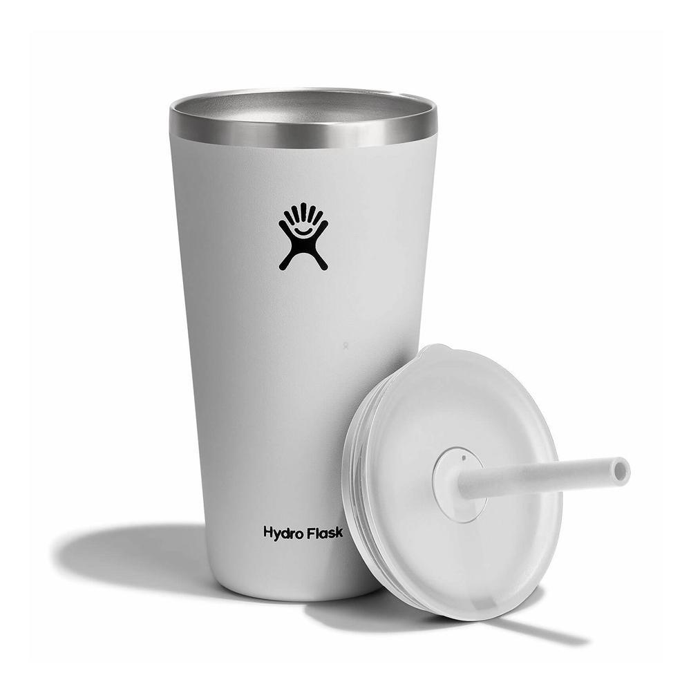 Hydro Flask 28 oz All Around™ with Straw Lid Tumbler White | NKAF-24576