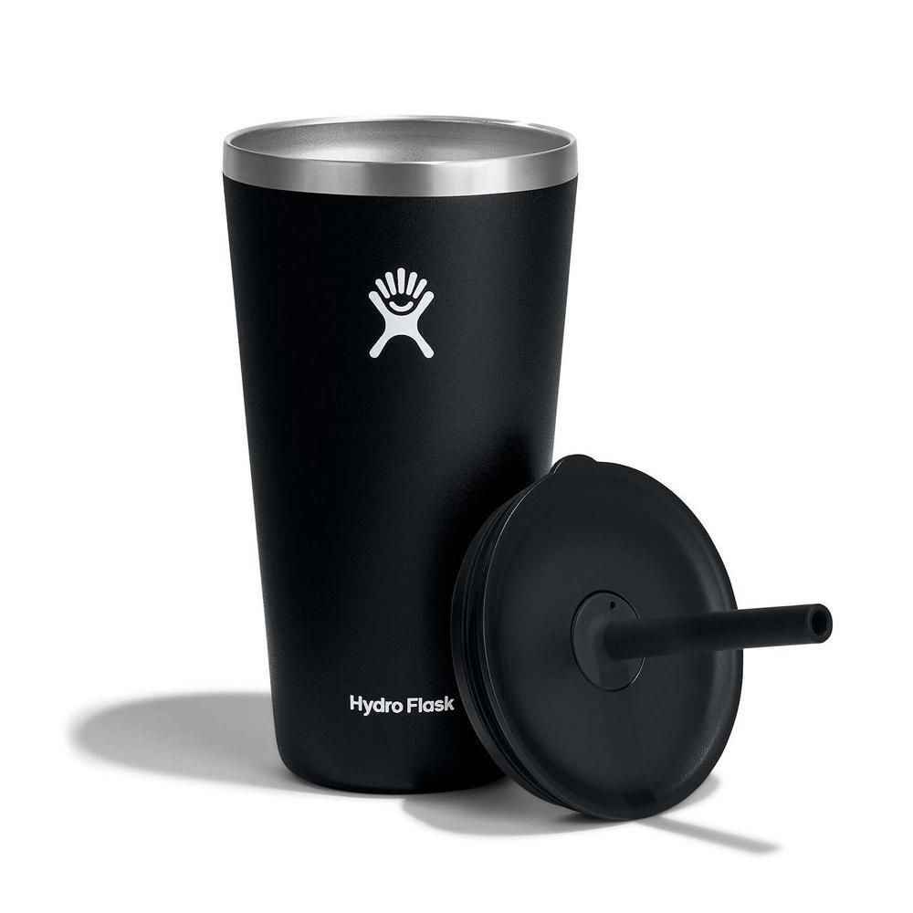 Hydro Flask 28 oz All Around™ with Straw Lid Tumbler Black | EVRZ-38920