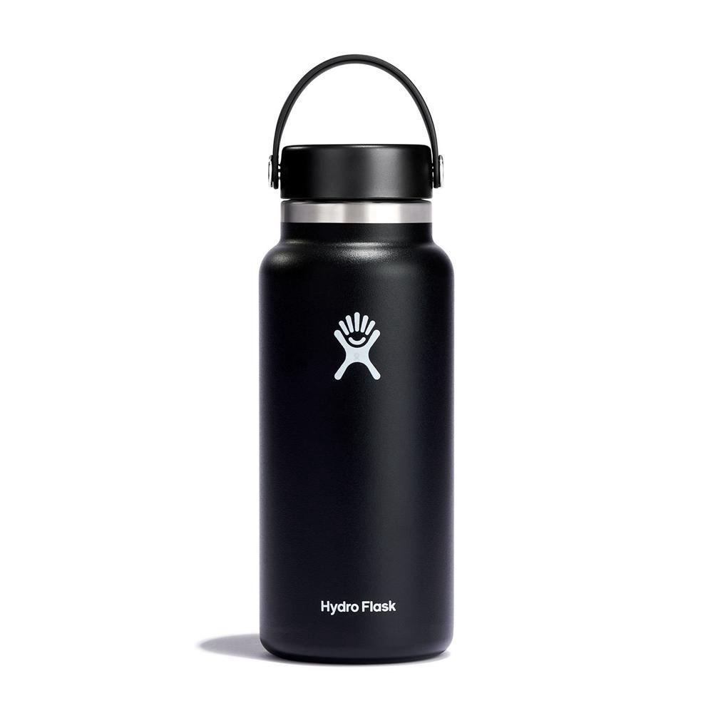 Hydro Flask 32 oz Wide Mouth: 32 oz Insulated Water Bottle Black | VOPZ-32851