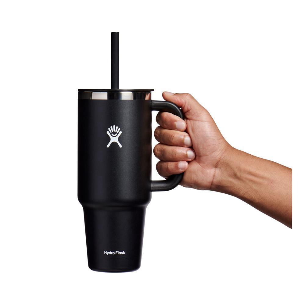 Hydro Flask 40 oz All Around™ Travel Tumbler Black | IQJF-83619