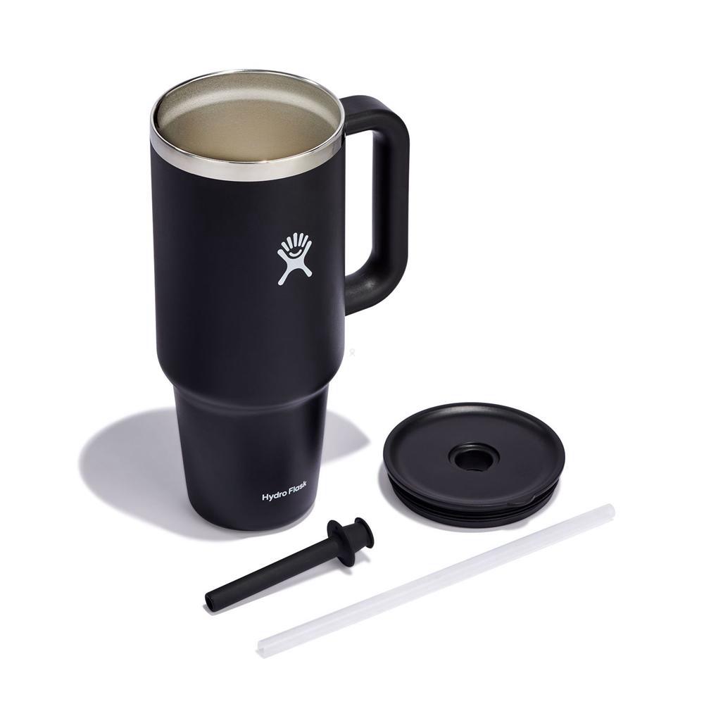 Hydro Flask 40 oz All Around™ Travel Tumbler Black | IQJF-83619