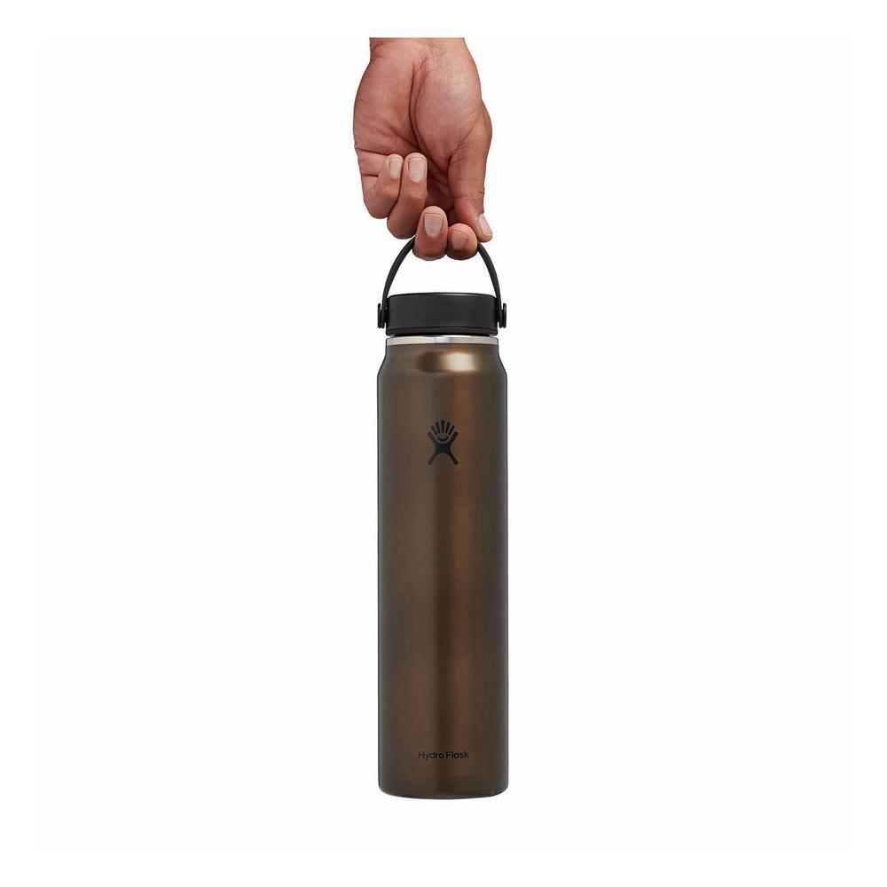 Hydro Flask 40 oz Lightweight Wide Mouth Trail Series™ Water Bottle Obsidian Brown | BVFW-15867