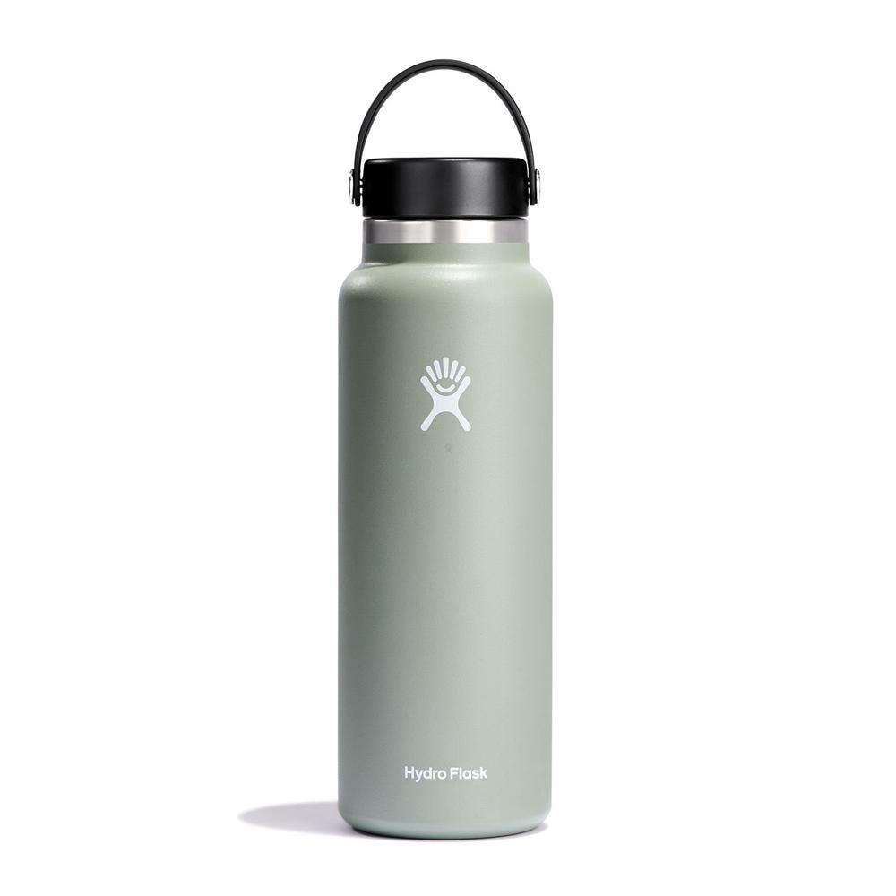 Hydro Flask 40 oz Wide Mouth: 40 oz Insulated Water Bottle Agave Green | GVTX-72913