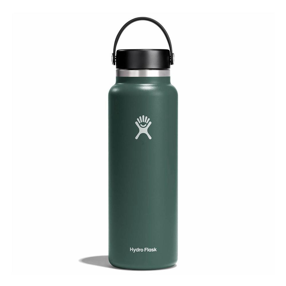 Hydro Flask 40 oz Wide Mouth: 40 oz Insulated Water Bottle Fir Green | KFTW-97438